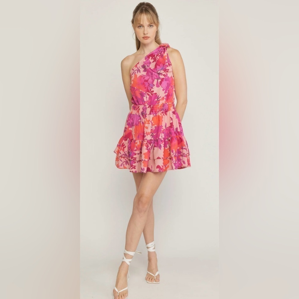 ENTRO, Sweet Statement Ruffle Mini Dress, small - Picture 2 of 11